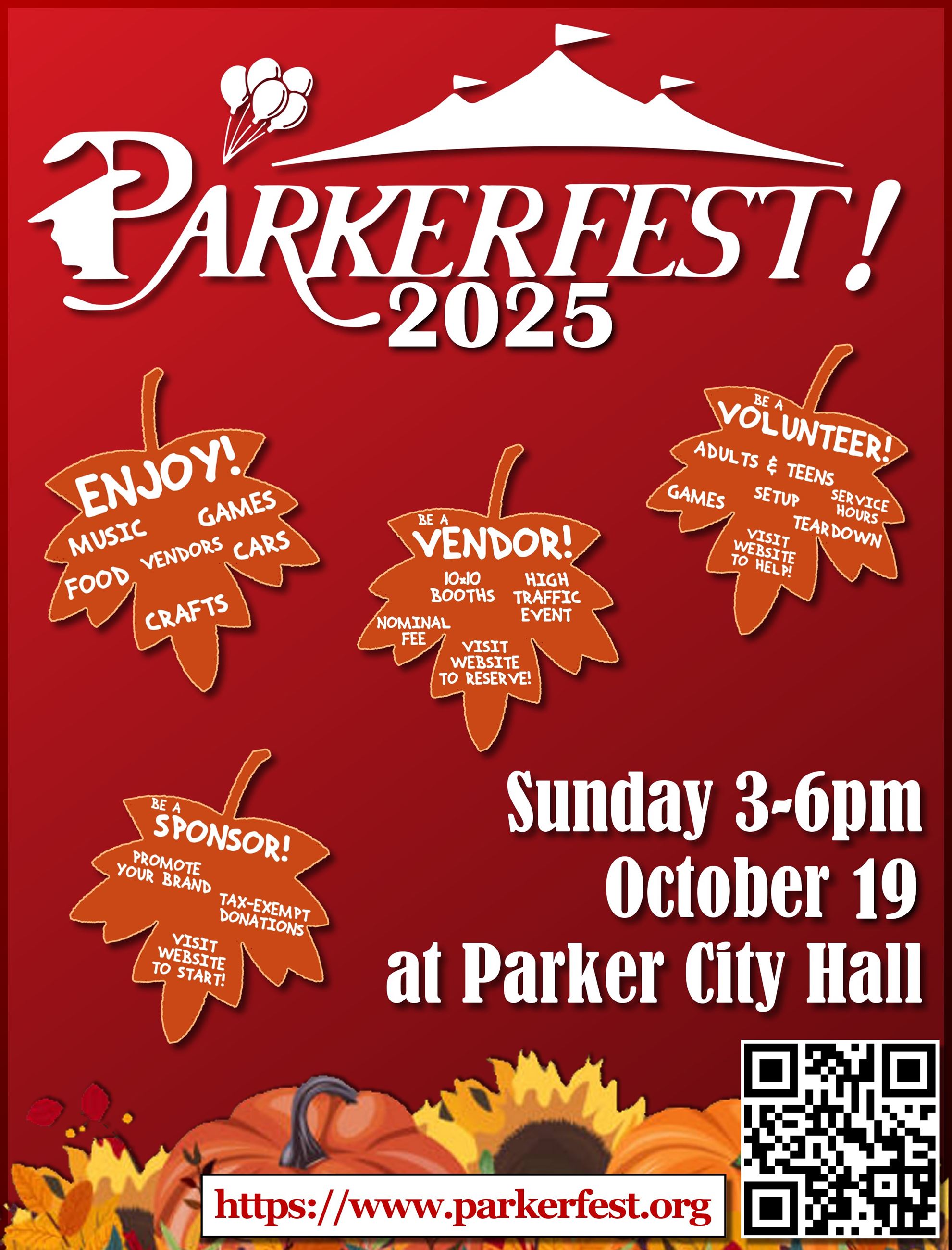 Parkerfest Flyer 2025